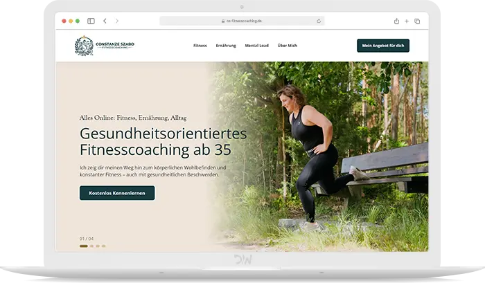Online-Fitnesscoaching Webdesign