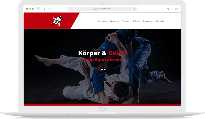 Judo Sondershausen Webdesign