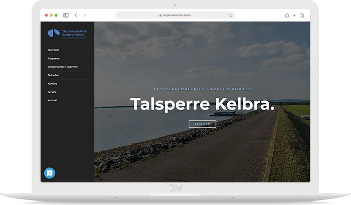 Talsperrenbetrieb Sachsen-Anhalt Webdesign